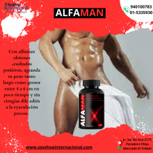 ALFAMAN PASTILLAS PARA AGRANDAR EL PN - SEXSHOP PLAZA NORTE.